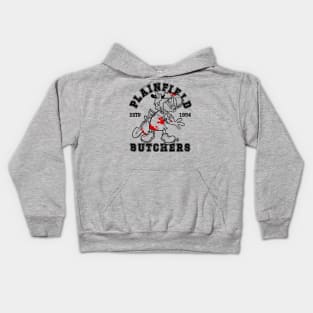 The Plainfield Butchers Mascot Kids Hoodie